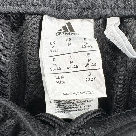 Adidas Shorts Womens Medium M (12-14) Black Striped Lightweight Adult Sport Run - Picture 2 of 10